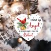 I Have an Angel Red Cardinal Ornament, Personalized Red Cardinal Christmas Ornament, Custom Cardinal Memorial Ornament, Cardinal Ornament - 5.jpg