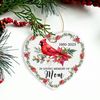 in Loving Memory of Mom Red Cardinal Ornament, Personalized Red Cardinal Christmas Ornament 2023, Custom Cardinal Memorial Ornament - 4.jpg