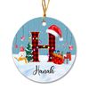 Personalized Christmas Initial with Red Hat Christmas Tree Ornaments, Custom Xmas Ornament with Names Initial, Personalized Christmas - 3.jpg