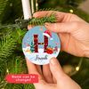 Personalized Christmas Initial with Red Hat Christmas Tree Ornaments, Custom Xmas Ornament with Names Initial, Personalized Christmas - 4.jpg