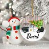 Police Car Christmas Ornament, Personalized Police Car Ornament Xmas 2022, Custom Keepsake Gift for Kids Newborn New Parents, - 4.jpg