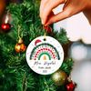 Teacher Be Merry Be Jolly Be Kind Ho Ho Ornament Christmas 2023, Personalized Teacher Christmas Ornament 2023, Rainbow Teacher Ornament - 4.jpg