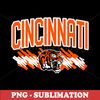 Cincinnati Football Sublimation Design - High-Intensity - Dynamic PNG Digital Download