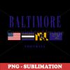 Vintage Baltimore Football Flag - High-Quality PNG Digital Download for Sublimation