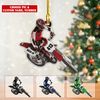 Motocross Dirt Bike Ornament, Racing Bike Christmas Ornament, Custom Name & Number Motocross Ornament, Motorcycle Ornament, Biker Gift - 1.jpg