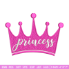 Princess crown embroidery design, Princess embroidery, Emb design, Embroidery shirt, Embroidery file, Digital download.jpg