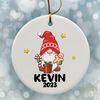 Boys Christmas Ornament,  Personalized Gnome Christmas Ornament, Cute Boys Christmas Ornament, Christmas Tree Decoration Gift For Family - 4.jpg