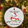 First Christmas As Grandparents Ornament, Personalized Grandparent Keepsake, Christmas Gift 2023, Christmas Ornament Gift For Grandma - 2.jpg