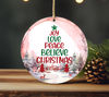 Joy Love Peace Believe Christmas Ornament, Christmas Tree Ornament, Party Decor Ornament, Merry Christmas Ornament, Christmas Gift - 2.jpg