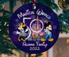 Personalized Disney 50th Anniversary Ornament, Wdw 50th Anniversary, Disneyworld Ornament, Disneyland 50th Ornament, Disney Trip Ornament - 1.jpg