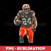 Nick Chubb - Football Sublimation PNG - Perfect for Sports Designs