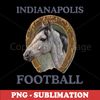 Indianapolis Football - Retro Sublimation Download - Revive the Spirit of the Gridiron with this Vintage Truck Stop Souvenir