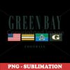 Vintage Green Bay Football Flag - Authentic Design - Perfect for Sublimation