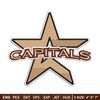 Capitals logo embroidery design, Logo embroidery, Embroidery file, Embroidery shirt, Emb design, Digital download.jpg