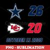 Football Sublimation - Chiefs Cowboys - Perfect for Sports Fanatics