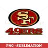 Vintage 49ers - Retro Logo PNG - Authentic Digital Download