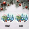 Blue Truck Merry Christmas Ornament PNG, Benelux Christmas Ornament, PNG Instant Download, Xmas Ornament Sublimation Designs Downloads - 3.jpg