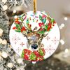 Christmas Deer Ornament Png, Round Christmas Ornament, PNG Instant Download, Xmas Ornament Sublimation Designs Downloads - 1.jpg