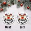 Christmas Reindeer Ornament Png, Round Christmas Ornament, PNG Instant Download, Xmas Ornament Sublimation Designs Downloads - 2.jpg