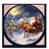 Christmas Santa Scene Ornament Sublimation ,Round Ornament Clipart, Memorial Designs Template, Christmas Clipart, Sublimation Designs - 1.jpg