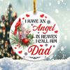 I Have a Angel in Heaven Ornament Png, Round Christmas Ornament, PNG Instant Download, Xmas Ornament Sublimation Designs Downloads - 1.jpg