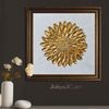 Gold-flower-painting-floral-textured-original-art-golden-texture-on-white-abstract-art-gold-home-decor-modern-wall-decor