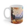 Mountains and Bear Coffee Mug  Nature Inspired  Outdoor Design  Watercolor Mountain Scene  Dad Gift  Nature Lover Gift  Hunter Gift - 5.jpg