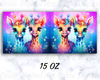 Neon Colorful Baby Giraffes Mug Wrap, 11oz And 15oz Mug Template, Mug Sublimation Design, Mug Wrap Template, Instant Digital Download PNG - 2.jpg