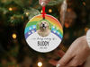 Custom Dog Photo Memorial Christmas Ornament, Dog Loss Personalized Ornament, Pet Memorial Ornament, Dog Lover Sympathy Gift, (OR-56) - 3.jpg