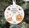 Baby's First Halloween Basket Tag  Ornament  Halloween Ornament  Halloween Gift  Name Ornament  - 1.jpg