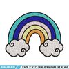 Rainbown cute embroidery design, Rainbown embroidery, Embroidery file, Embroidery shirt, Emb design, Digital download.jpg