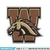 Western Michigan Broncos embroidery design, Western Michigan Broncos embroidery, Sport embroidery, NCAA embroidery..jpg
