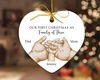 Personalized Family of Three Ornament, New Family Christmas Ornament, Baby First Christmas Ornament, 2023 Family Ornament, Family Xmas Gift - 6.jpg