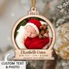 Baby's First Christmas Ornament 2023, Personalized Baby Stats Ornament, Baby Photo Ornament, 1st Christmas Gift, Baby Keepsake, Baby Gift - 2.jpg