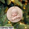 Personalized New Baby Ornament, First Christmas Ornament, Baby Photo Ornament, Baby Keepsake Ornament, Newborn Footprints, New Mommy Gift - 4.jpg