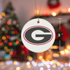 Georgia Bulldogs Christmas Ceramic Ornament.png