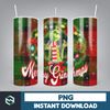 Christmas Tumbler Sublimation Designs  20oz Skinny Tumbler Wrap, Cartoon Funny Christmas Design Tumbler PNG Digital 2D (63).jpg