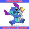 Stitch With Doll embroidery design, Stitch cartoon embroidery, cartoon design, embroidery file, Digital download.jpg