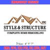 Style & Structure embroidery design, Style & Structure embroidery, logo design, embroidery file, Digital download..jpg