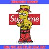 Supreme Simpson Embroidery design, Simpson Embroidery, cartoon design, Embroidery File, cartoon shirt, Digital download..jpg