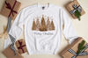 Leopard Merry Christmas Trees Sweatshirt, Christmas Sweatshirt, Holiday Sweater, Womens Holiday Sweatshirt, Christmas Shirt, Winter Shirt - 2.jpg
