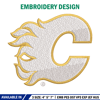 Calgary Flames Embroidery Design, Logo Embroidery, NHL Embroidery, Embroidery File, Logo shirt, Digital download.jpg