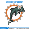 Miami Dolphins logo Embroidery, NFL Embroidery, Sport embroidery, Logo Embroidery, NFL Embroidery design.jpg