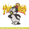 Chilly Willy Thrasher Embroidery design, Chilly Willy Embroidery, cartoon design, Embroidery File, Digital download..jpg