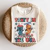 Party In The USA PNG, Fourth of July Sublimation Designs, 4th of July PNG, Independence Day png, Retro png, Sublimation Designs, png files - 1.jpg