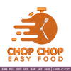 Chop chop easy food embroidery design, Logo embroidery, embroidery file, logo design, logo shirt, Digital download..jpg