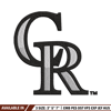 Colorado Rockies logo Embroidery, MLB Embroidery, Sport embroidery, Logo Embroidery, MLB Embroidery design.jpg