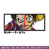 Luffy gear 4 X Luffy embroidery design, one piece embroidery, anime design, embroidery file, Digital download..jpg