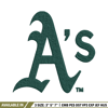 Oakland Athletics logo Embroidery, MLB Embroidery, Sport embroidery, Logo Embroidery, MLB Embroidery design..jpg