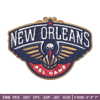 New Orleans Pelicans logo Embroidery, NBA Embroidery, Sport embroidery, Logo Embroidery, NBA Embroidery design.jpg